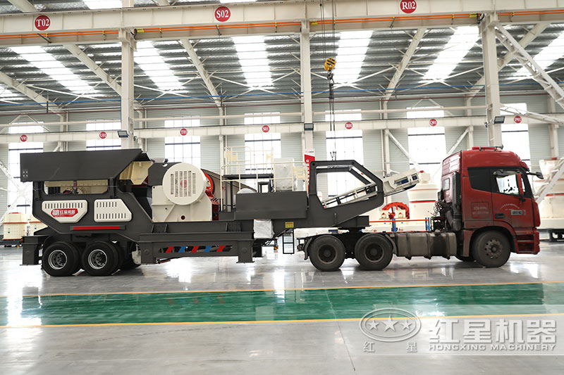 移動粉絲機配置鄂破，搭載車頭直接行走