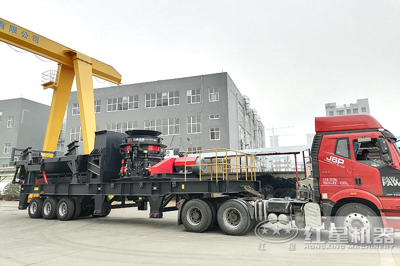 輪胎移動石子破碎機 輪胎移動石子破碎機