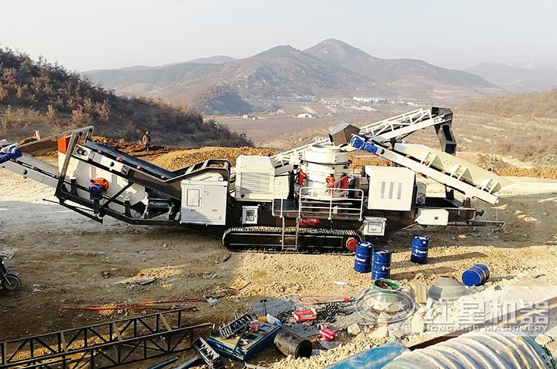 紅星移動環(huán)保機制砂生產(chǎn)設備現(xiàn)場