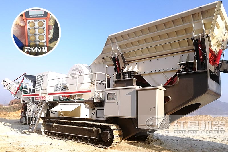 履帶碎石機現(xiàn)場，可安排客戶就近現(xiàn)場考察