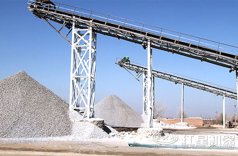 人工沙生產現(xiàn)場