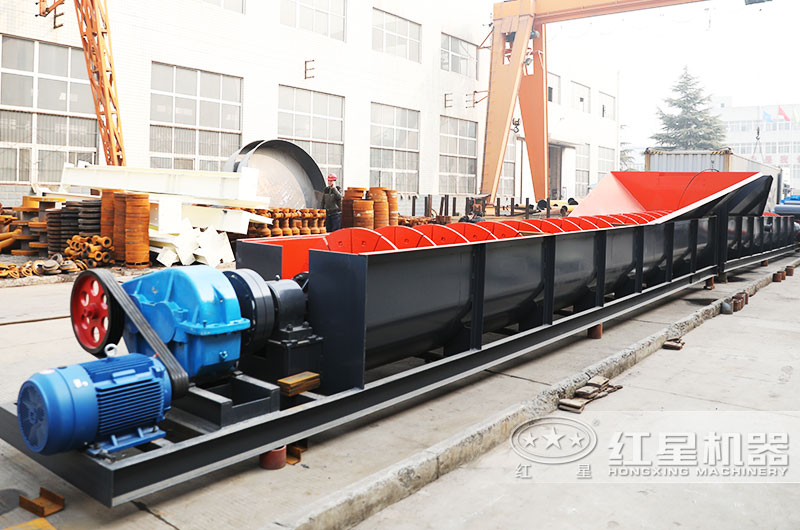 螺旋式洗砂機，耐磨件更換周期長